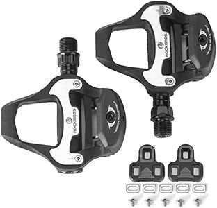 ROCKBROS Bike Pedals Road Bicycle Pedals Cleats Set Clipless Pedals Compatible with Look KEO Structure