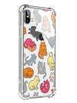 MAYCARI for iPhone 6/iPhone 6s Case Colorful Cat, Cute Animal Pattern Design Clear TPU Phone Cases Soft Flexible Slim Protective Cases, Anti-Scratch Shock Absorbing