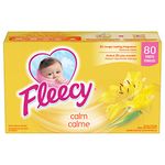 Fleecy Aroma Therapy Fabric Softener Dryer Sheets, Calm, 80 sheets