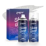 2pcs Glitter Spray, Body Glitter Spray for Hair Face Skin, Glitter Spray for Clothes, Quicking Drying and Long Lasting Shiny Glitter Hairspray, Body Shiny Spray for Stage, Festival Rave and Makeup Glitter Prom 2.11 Fl Oz