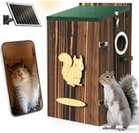 KinetCam Smart Squirrel Box with Camera,2K HD Wi-Fi Pet Watching Cam for Squirrel House, Auto Detect & Notify, Night Vision, APP Control, Squirrels Houses for Outside Nesting