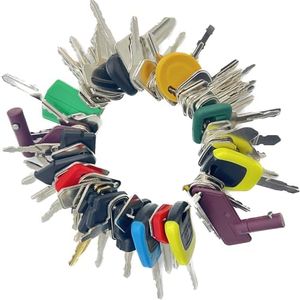 WAH YUE HING 58 Heavy Equipment Keys Master Set, Construction Operators Ignition Key for Bobcat Case JD JCB Kubota Komatsu Toyota Caterpillar Hyster Volvo Hyster Ford.
