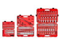 TEKTON 1/4, 3/8, 1/2 Inch Drive 6-Point Socket and Ratchet Set (212-Piece) | SKT95304