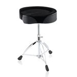 Softline Pro SP T800 Drum Throne Saddle Seat Motorcycle Style Heart Shape Drum Stool Height Adjustable 46–61 cm Heavy Duty 3.7 Kg Double Braced Drum Throne with Anti-Slip Feet for Adults & Musicians