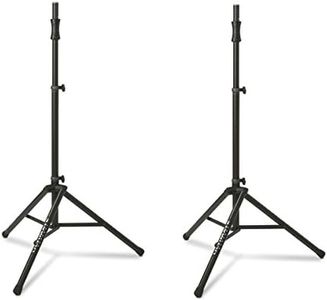 Ultimate Support TS-100B (2-Pack) Lift-Assist Aluminum Tripod Speaker Stands