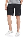 Van Heusen Athleisure Men Knit Shorts - Cotton Rich - Smart Tech, Easy Stain Release, Anti Stat, Ultra Soft, Moisture Wicking_50001_Charcoal Melange_M