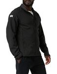 Helly Hansen Men's Paramount Water Resistent Windproof Breathable Softshell Jacket, 990 Black, Large