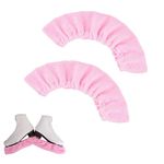 Koorium® Ice Skate Covers, Soft Plush Ice Skate Guards, Ice Skating Guards, Figure Skate Guards, Ice Skate Protector For Hockey Skates Figure Skates Ice Skates, Ice Skating Accessories, Pink