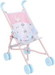 BabyBoo Single Stroller | Toy Dolls Buggy | Baby Doll Pushchair | Childrens Baby Doll Stroller Toy Umbrella Fold Stroller | Role Play Toy Dolls Buggy Pushchair | Ages 2+ (Pink Unicorn & Flamingo)