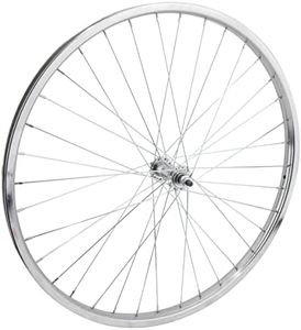 Wheel Master Front Bicycle Wheel 26 x 1.75/2.125 (ISO 559) 36H, Steel, Bolt On, Silver, 3/8"