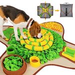 Snuffle Mat for Large Dogs, Interactive Sniffing Feeding Training Mat for Puppy Slow Feeder Dog Brain Stimulating Enrichment Toys Play Activity Game for Boredom and Stress Relief for Outdoor Indoor Small Medium Breed Pet