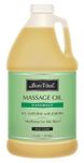 Bon Vital Naturale Massage Oil Made with Natural Ingredients for an Earth-Friendly & Relaxing Massage, Revives & Rehydrates Dry Skin Naturally, with Green Tea Extract for Added Skin Benefits, 1/2 Gal