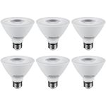 TORCHSTAR 6 Pack PAR30 Short Neck LED Spot Light Bulb, Dimmable, 12W 75W Equiv, High CRI90+, 3000K Warm White, 840Lm, E26 Medium Screw Base, Energy Star & UL Listed LED Spotlight, 3 Years Warranty