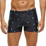 ZWRJDOMUM Men's Athletic Swimwear Briefs (US L (Fits Waist 34.5" - 36",Tag XXL), A-Small Fish, l)