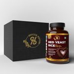 SUKKUN HERBS Red Yeast Rice 1400mg - Natural Cholesterol Management, Healthy Blood Circulation And Overall Well-Being (60 Capsules Per Pack) Pack of 1
