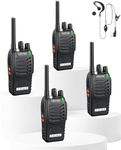 eSynic 4Pack Professional Walkie Ta