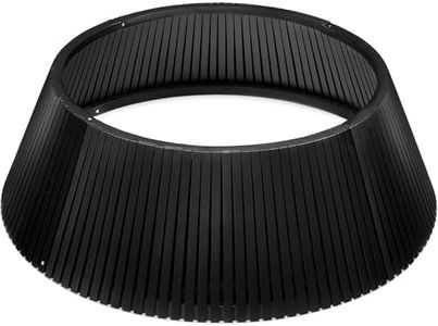 Best Choice Products 36in Christmas Tree Collar, Solid Wood Slatted Tree Skirt Holiday Accessory for Home - Black