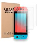 TCPENG 3Pack Glass Screen Protector for Nintendo Switch 2017/2019, Tempered Glass Screen Protector for Nintendo Switch DS OLD Model 6.2 inch Screen Protective Glass Cover Protection for Switch