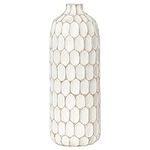 Carved Divot Resin Vase by Torre & 