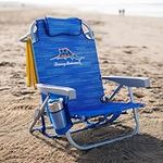 Tommy Bahama Beach Chair, Alloy Steel Aluminium, Blue, One Size