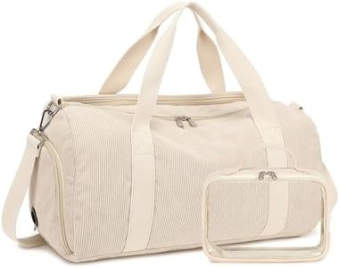 Duffle Bag for Gym Sports Women Girls Workout Travel Bag Weekender with Shoe Compartment and Wet Pocket