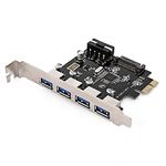 CY 4 Ports PCI-E to USB 3.0 HUB PCI Express Expansion Card Adapter 5Gbps for Motherboard