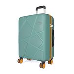 Safari Pentagon Neo 8 Wheels 75Cm Large Checkin Trolley Bag Hard Case Polypropylene, 360 Degree Wheeling Luggage, Travel Bag, Suitcase for Travel, Trolley Bags for Travel, Sage Green