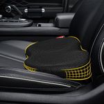 kingphenix Wedge Car Seat Cushion: Memory Foam Truck Seat Cushion for Car Seat Driver - Sciatica and Back Pain Relief - Enhancing Driving Comfort