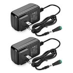 12V LED Strip Power Supply, 2A 24W Power Adapter, 12V Power Supply for LED Strip Lights Security Camera DVD Player, AC 100-240V to DC 12V Transformer, US Plug (2 Pack)