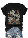 Women Vintage Wildflower T Shirts C