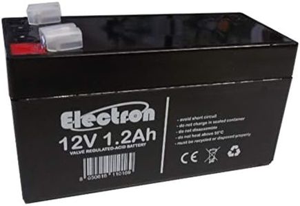 Batteria ricaricabile al piombo 12V 1,2Ah attacco faston 4.8mm Per allarmi antifurti sicurezza videosorveglianza