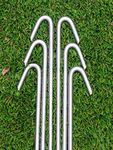 T304 Stainless steel tent peg (x6) large heavy duty bivvy awning stakes hard ground
