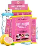 KEY NUTRIENTS Electrolytes Powder Packets - Fresh Pink Lemonade 20 Pack Hydration Packets - Travel Hydration Powder - No Sugar, No Calories, Gluten Free - Made in USA