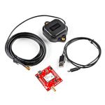 SparkFun GPS-RTK Dead Reckoning Kit (SMA) Sensor Fusion GPS Board, 184-channel u-blox F9 Engine GNSS Receiver, Reversible USB A to C Cable - 0.8m, Board Dimensions: 60.0mm x 82.0mm x 22.5mm
