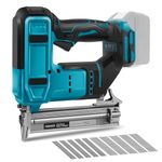 18GA Cordless Brad Nailer Compatible with Makita 18V Battery, 2 in 1 Brushless Nail Gun/Staple Gun with 500 Nails and 500 Staples Battery Powered for Home Improvement DIY Woodworking