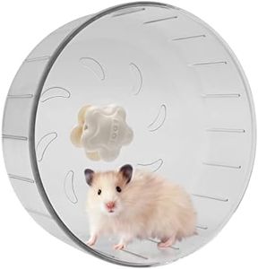 iFCOW Roue de Course pour Hamster, 17 cm Ronde silencieuse Roue d'exercice pour Hamster de Petite Taille gerbilles et Souris