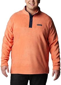 Columbia Men's Steens Mountain Half Snap, Desert Orange/Collegiate Navy, Large