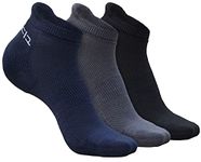 HEELIUM Bamboo Socks For Men | Ankle Length | Odour-Free & Breathable | Padded Base & Anti-Bacterial | 3X Softer Than Cotton Socks, Multicolor