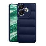 CEDO Redmi 13 (5G) Back Cover | Camera Bump & 360° Flexible Puff Armor Protection | Matte Soft Silicon Shock Proof Rubberised Back Case Cover (Blue)