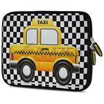 Amzer 7.9-10.5" Designer Neoprene Sleeve Case for iPad/Tablet/e-Reader and Notebooks, Yellow Taxi Checks (AMZ5275105)