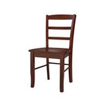 International Concepts C581-2P Madrid Ladder Back Chair, Espresso