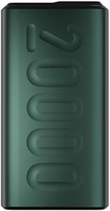 Ambrane 20000mAh Powerbank, 22.5W Fast Charging, Triple Output (2 USB & 1 Type C), Power Delivery, Quick Charge for iPhone, Android & Other Devices, Made in India + Type C Cable (Stylo 20, Green)