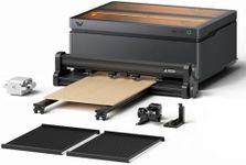 WECREAT Vision Pro 45W Laser Cutter with 137” Auto Conveyor Feeder & Rotary Pro, HD Camera & Auto-Lifting, Laser Cutter Cuts 1” Wood, Full Enclosure Laser Engraver Machine for Wood and Metal, Acrylic