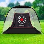 8'x8'x4' （2.4mx2.4mx1m） Golf net|Golf Hitting net |Golf Driving net|Golf Training net for Indoor&Outdoor &Backyard/Golfing at Home Swing Training AIDS|Portable Golf Driving Netting with Target