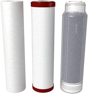 AquaticLife 10-Inch Sediment Water Filter Replacement Cartridges Kit (Carbon Plus Chloramine)