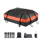 VEVOR Car Rooftop Cargo Carrier Bag, 21 Cubic Feet Car Roof Cargo Carrier, 100% Waterproof Heavy Duty 840D PVC Roof Luggage Bag for All Vehicle with/without Rack- with Lock, Non-Slip Mat, 6 Door Hooks