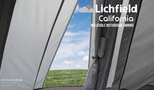 Lichfield California Tall Inflatable Drive Away Awning – Adjustable Height 2.45–2.9m for Campervans, Motorhomes, Vans, RVs