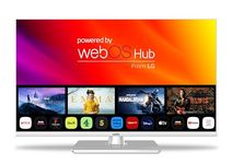 Cello White 12 Volt 32 inch Traveller Smart TV, 3 Years Warranty, Made in UK Ultrafast WebOS, Freeview Play, FreeSat, Bluetooth, Netflix, Apple TV, BBC. TV for Campervans, Motorhomes, HGVS