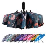 LANBRELLA Umbrella Compact Inverted Folding Umbrellas Auto Open Auto Close - T2.3-Rose