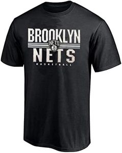 Outerstuff Brooklyn Nets Kids Youth 4-18 Basketball Team Logo T-Shirt, Black, Large